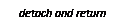 Text Box: detach and return