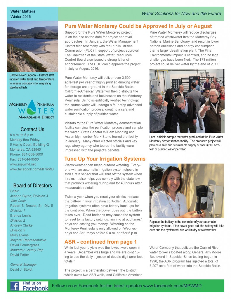 MPWMD - Water Matters Newsletter - Winter 2016_Page_2